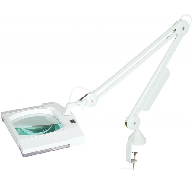Kosmetologinė LED lempa - lupa 3 dioptrijų (lęšis 15 x 18 cm) (Vengrija)