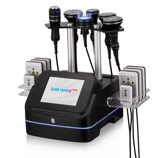 Vakuumo, radiodažnio, lipolazerio, kavitacijos aparatas veidui ir kūnui 7in1