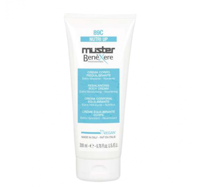 Drėkinamasis kūno kremas su hialuronu ir prebiotikais 89C, 200ml