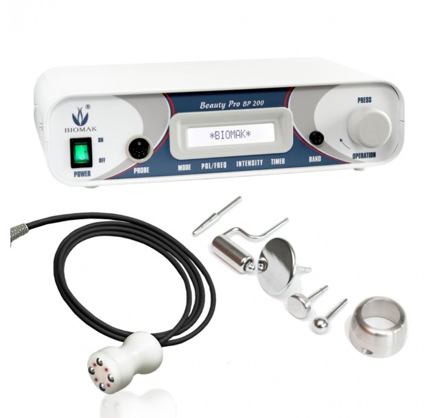 Biomak mikrosrovių, jonoforezės, galvanikos ir elektroporacijos aparatas 5in1 (Lenkija)