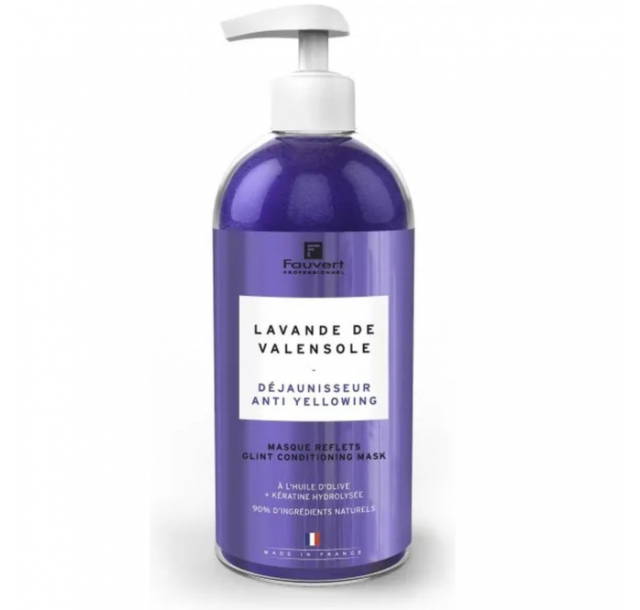 Geltoną atspalvį neutralizuojanti kaukė su keratinu Reflet, 500 ml