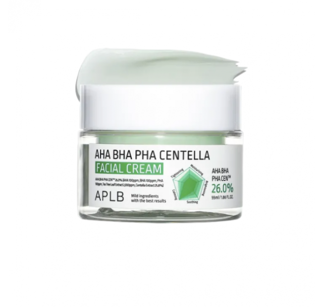 APLB veido kremas su rūgščių kompleksu ir azijine centele, 55 ml