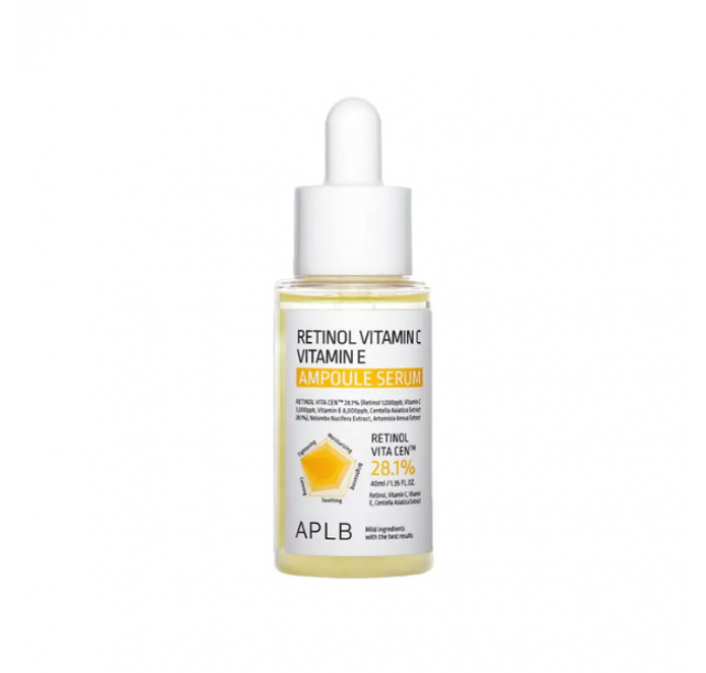 APLB skaistinamasis veido serumas su retinoliu ir vitaminu C, 40 ml