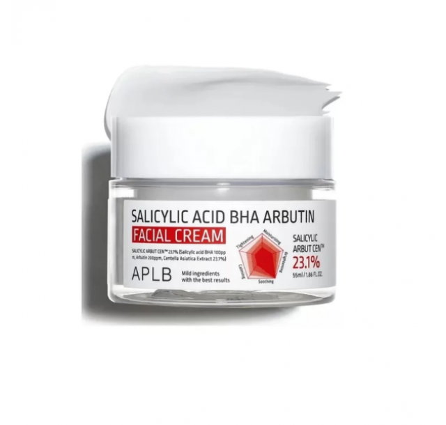 APLB veido kremas su salicilo rūgštimi, arbutinu ir azijine centele, 55 ml