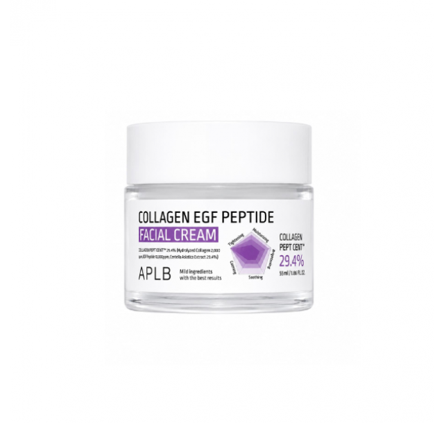 APLB stangrinamasis veido kremas su augimo faktoriais ir kolagenu, 55 ml