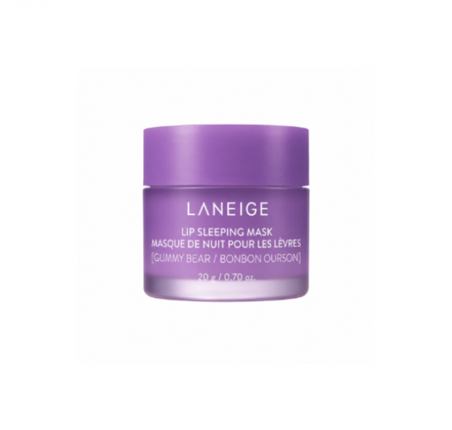Laneige intensyviai drėkinanti naktinė lūpų kaukė „Gummy Bear“, 20 g
