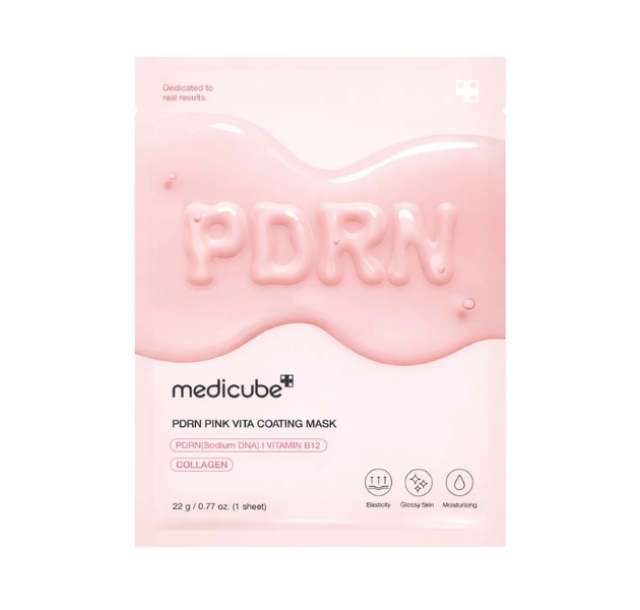 Medicube lakštinė kaukė su PDRN, kolagenu ir hialuronu