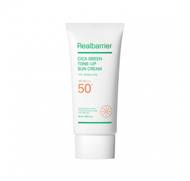 Real Barrier tonuojanti mineralinė SPF 50 apsauga nuo saulės jautriai, raustančiai odai, 50 ml
