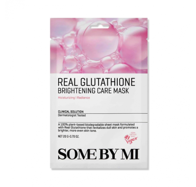 Skaistinamoji lakštinė veido kaukė su glutationu