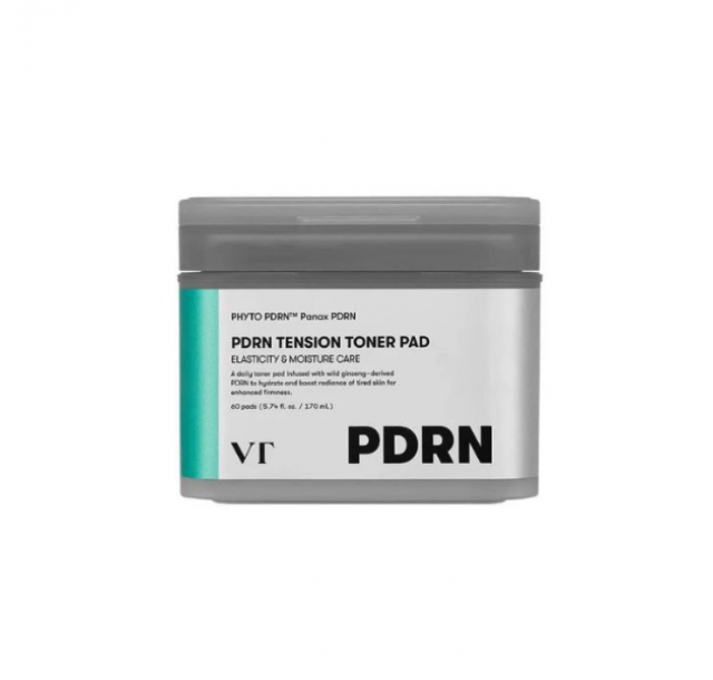 VT Cosmetics toniku prisotinti diskeliai su PDRN ir 8 rūšių hialuronu, 60 vnt.