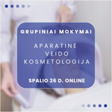 10.26 d. ONLINE  | Aparatinė veido kosmetologija