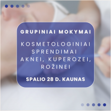 10.28 d. KAUNAS | Kosmetologiniai sprendimai aknei, rožinei, kuperozei