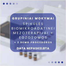 Spikulės biomikroadatinei mezoterapijai + egzosomos + demonstracijos