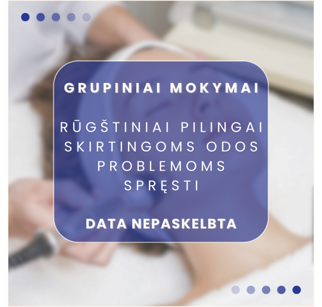 Rūgštiniai pilingai skirtingoms odos problemoms spręsti