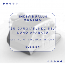 Praktiniai mokymai – vakuumas, kavitacija, radiodažnis kūno procedūroms