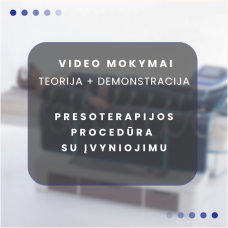 MOKYMŲ ĮRAŠAS | Presoterapijos procedūra su įvyniojimu