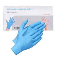 Nitrilinės pirštinės be talko, 100vnt. (S/M/L)