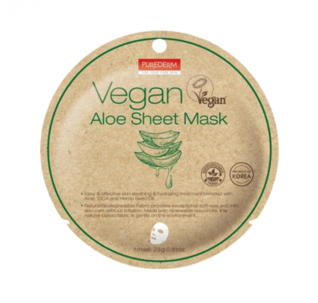 Veganiška lakštinė kaukė su alaviju