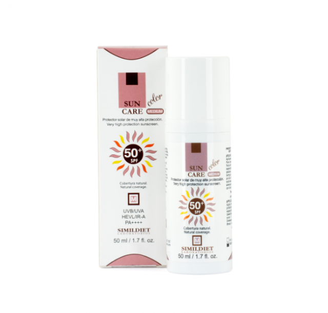 Tonuojantis veido kremas nuo saulės su SPF 50+ ir mineraliniais filtrais Medium, 50ml