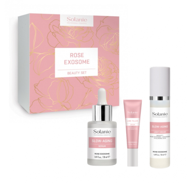 Dovanų rinkinys brandžiai veido odai „Rose Exosome"