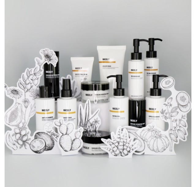 Raminamoji ir drėkinamoji veido procedūra jautriai odai NICELY