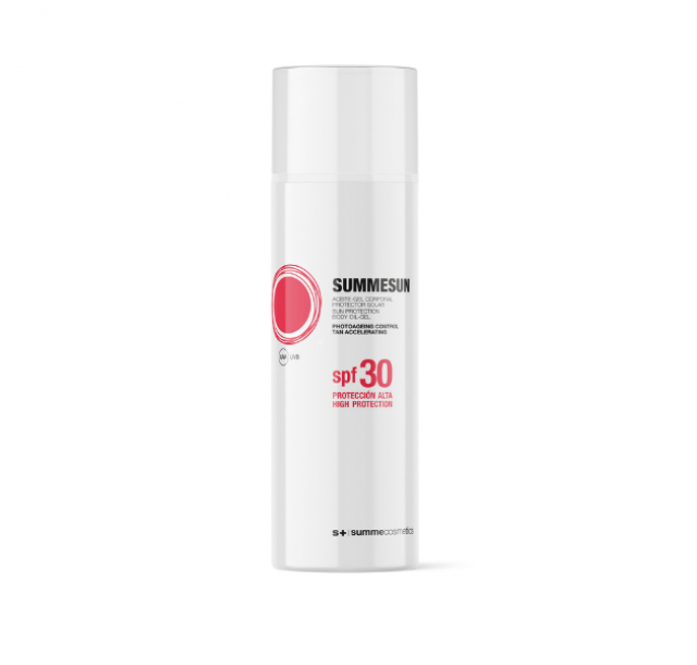 Įdegį skatinantis, apsauginis kūno gelis-aliejus su SPF 30, 150ml