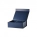 Magnetinė dovanų dėžutė su kaspinu (mėlyna M 28x21x9 cm)